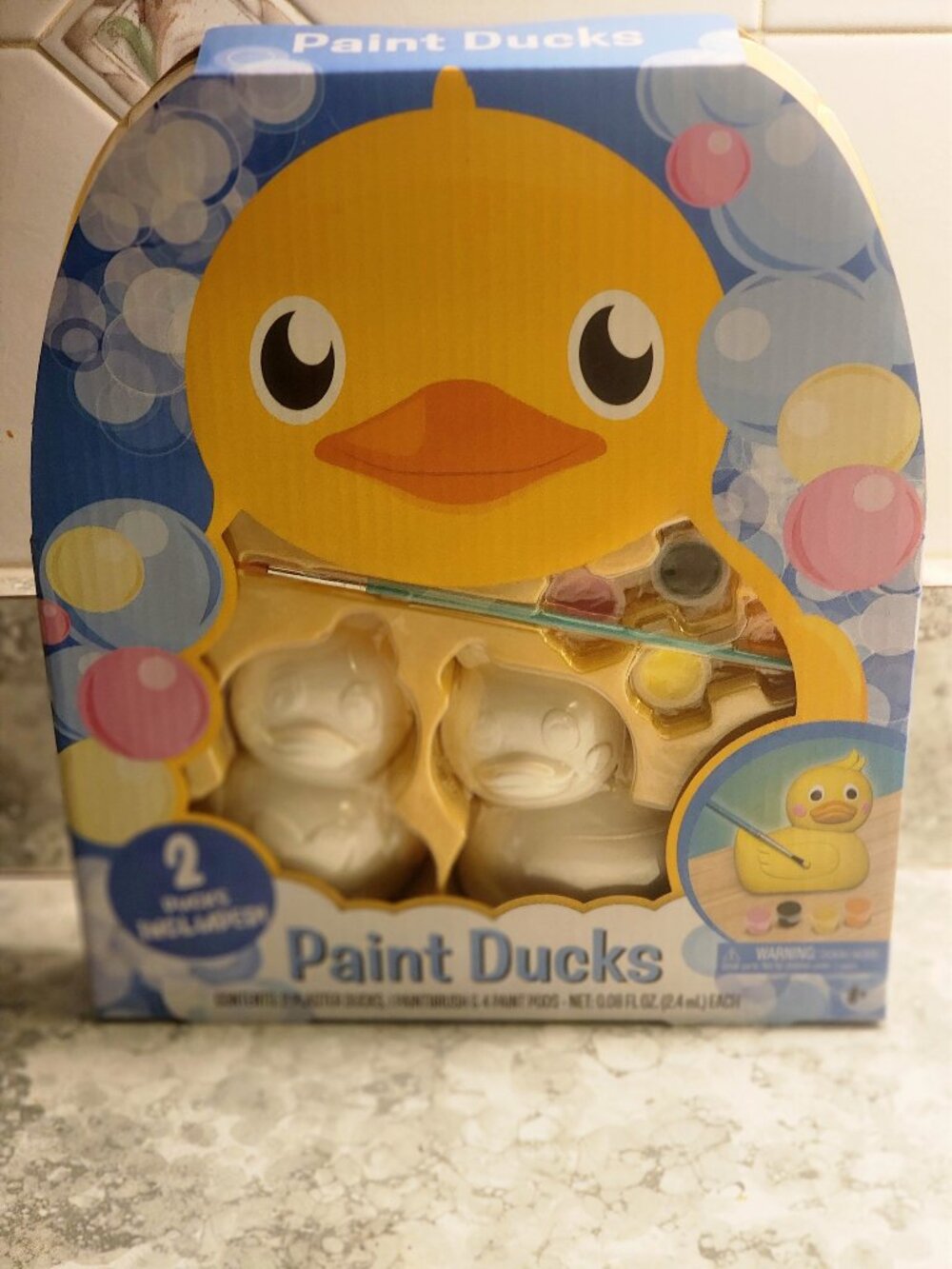 Brand New Set of 2 Paint Ducks w/ 4 Paint Pods and Brush